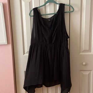 Torrid Black Flowy Tank Top